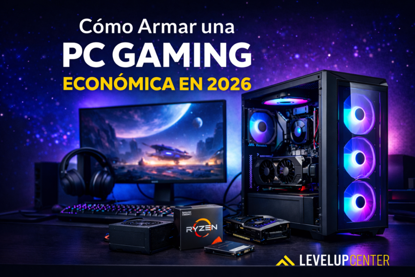 Cómo armar una PC gaming económica en 2026 con componentes baratos