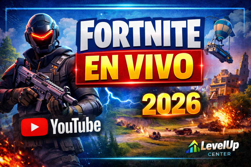 Fortnite en Vivo en YouTube: Cómo Transmitir, Crecer y Ganar Visibilidad en 2026 Fortnite en vivo en YouTube con gameplay y transmisión en directo
