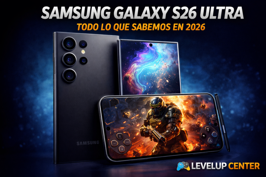 Samsung Galaxy S26 Ultra: Todo lo que Sabemos, Gaming, Potencia y lo que Promete para 2026 Samsung Galaxy S26 Ultra 2026 ilustración con enfoque en gaming, alto rendimiento y diseño premium